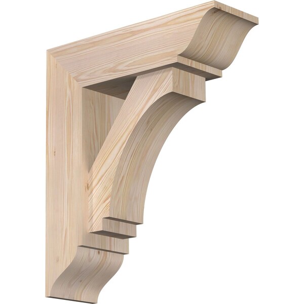Ekena Millwork Imperial Traditional Smooth Bracket w/ Offset Brace, Douglas Fir, 7 1/2"W x 24"D x 28"H BKT0806X24X28IMP01SDF - main